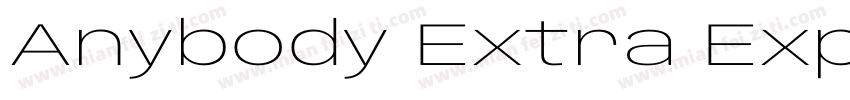 Anybody Extra Expanded Extra Light字体转换